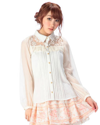 Embroidery Organza - VERKÄUFE Japan Liz Lisa Chiffon Hülse