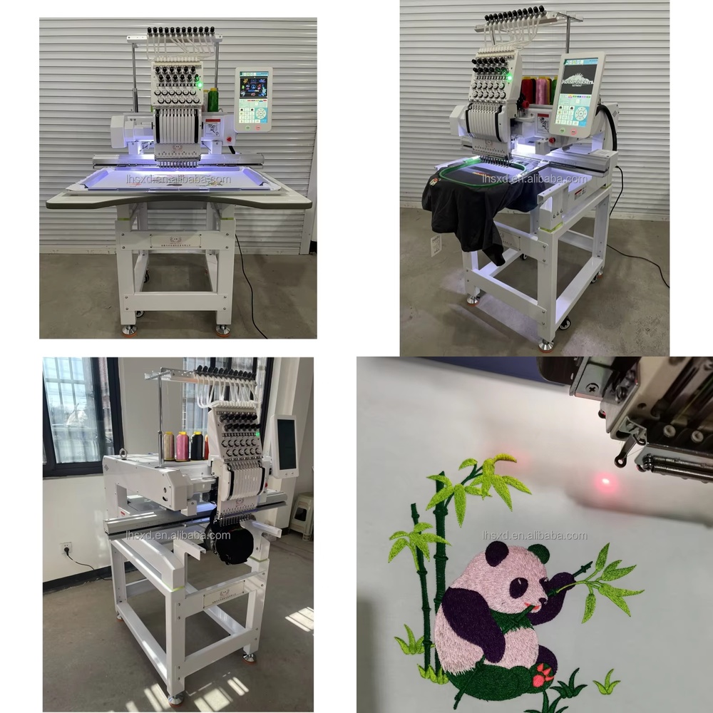 Embroidery Machine Computerized - Einköpfige 12-15 Nadel Computergesteuerte Stickmaschine für
