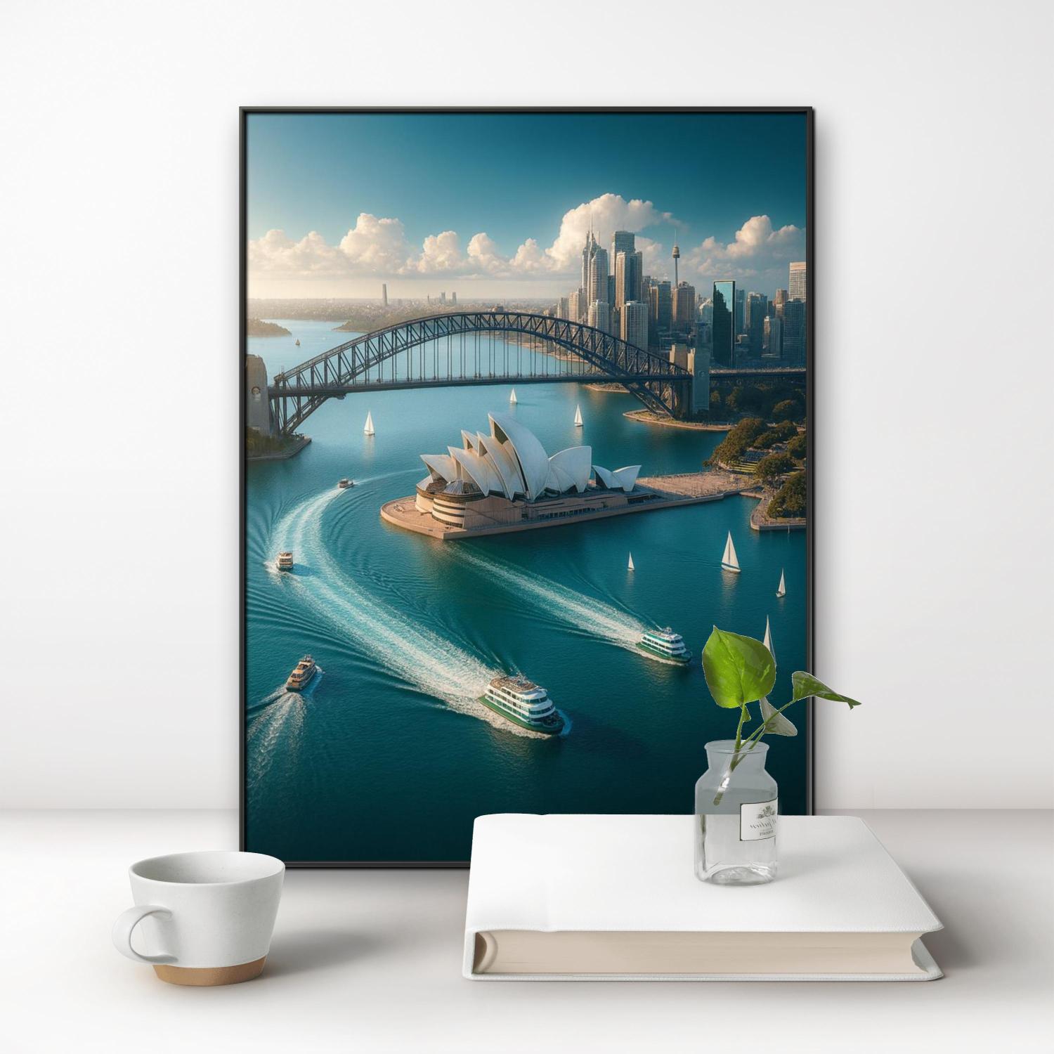 Embroidery In Australia - Hochauflösendes Realistisches Sydney Opernhaus 5D Diamantmalerei