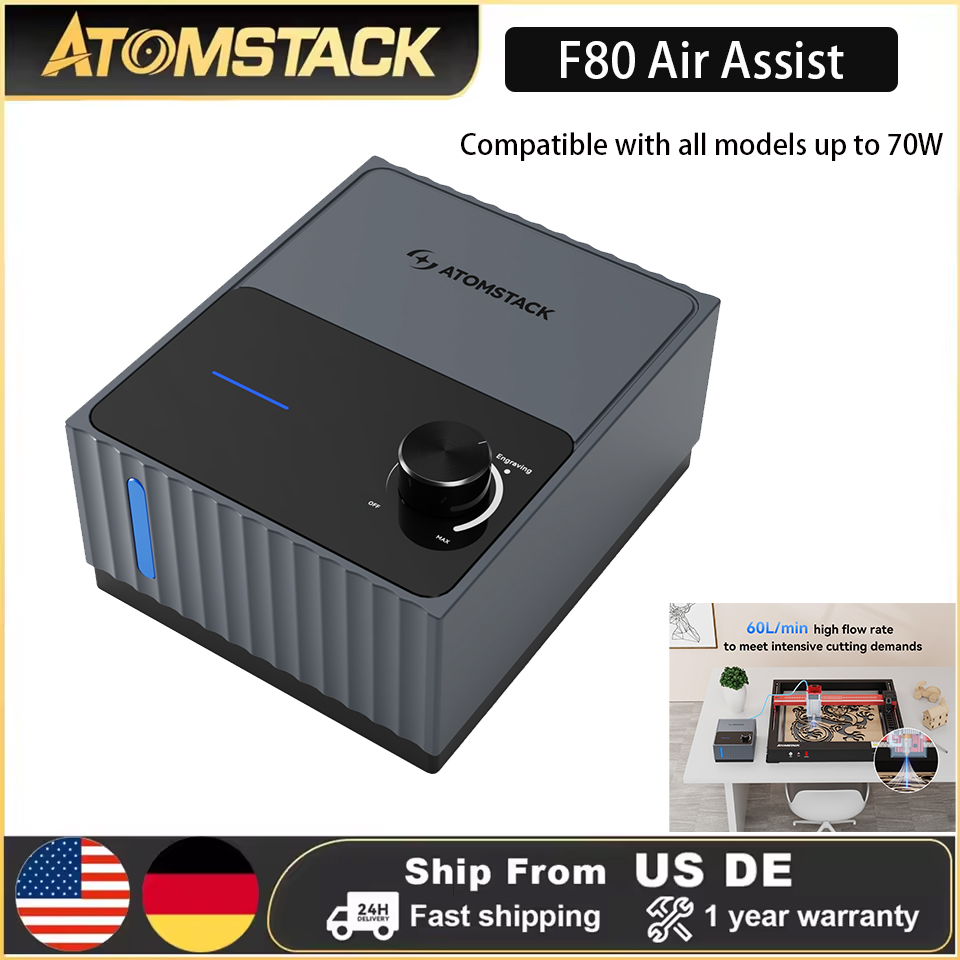 Embroidery Removal - Atomstack F80 Air Assist Pumpe für