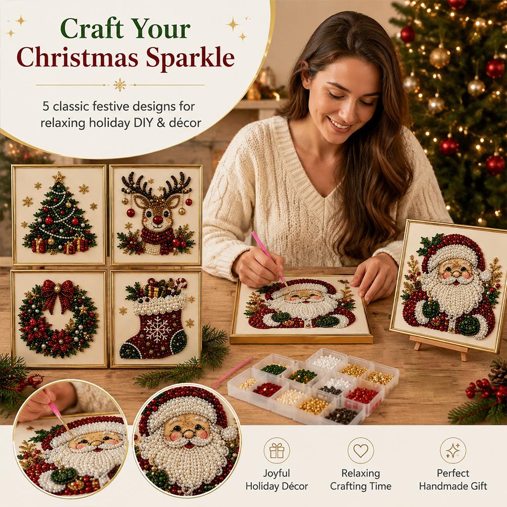 Weihnachtsmann Perlen-Kunst DI – Embroidery Beads Bewertung und Preis