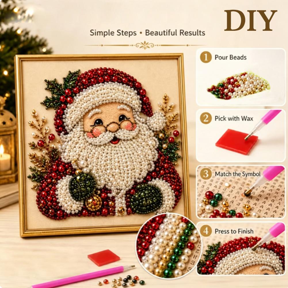 Weihnachtsmann Perlen-Kunst DI – Embroidery Beads Bewertung und Preis