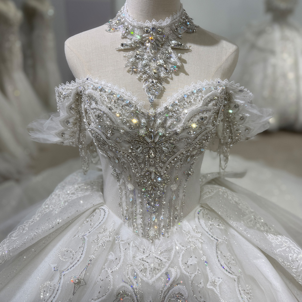 Hochzeitskleider Ballkleid Sch – Embroidery Organza Bewertung und Preis