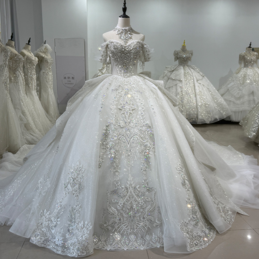 Hochzeitskleider Ballkleid Sch – Embroidery Organza Bewertung und Preis