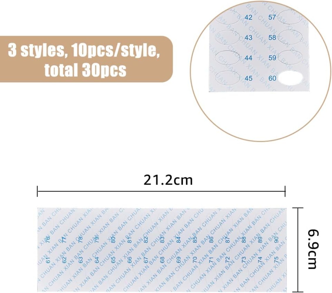 30 Stück 30 Positionen Stickga – Embroidery Paper Bewertung und Preis