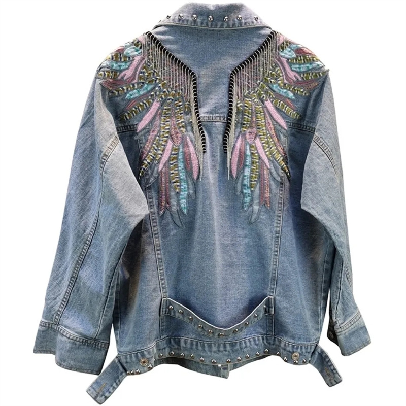 2026 Neue Herbstmode Nieten-Da – Embroidery Jeans Bewertung und Preis