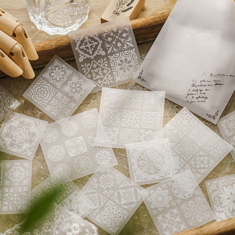 30 Stück/Set Weiße Transparent – Embroidery Paper Bewertung und Preis