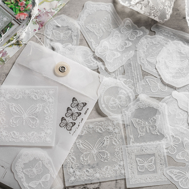 30 Stück/Set Weiße Transparent – Embroidery Paper Bewertung und Preis