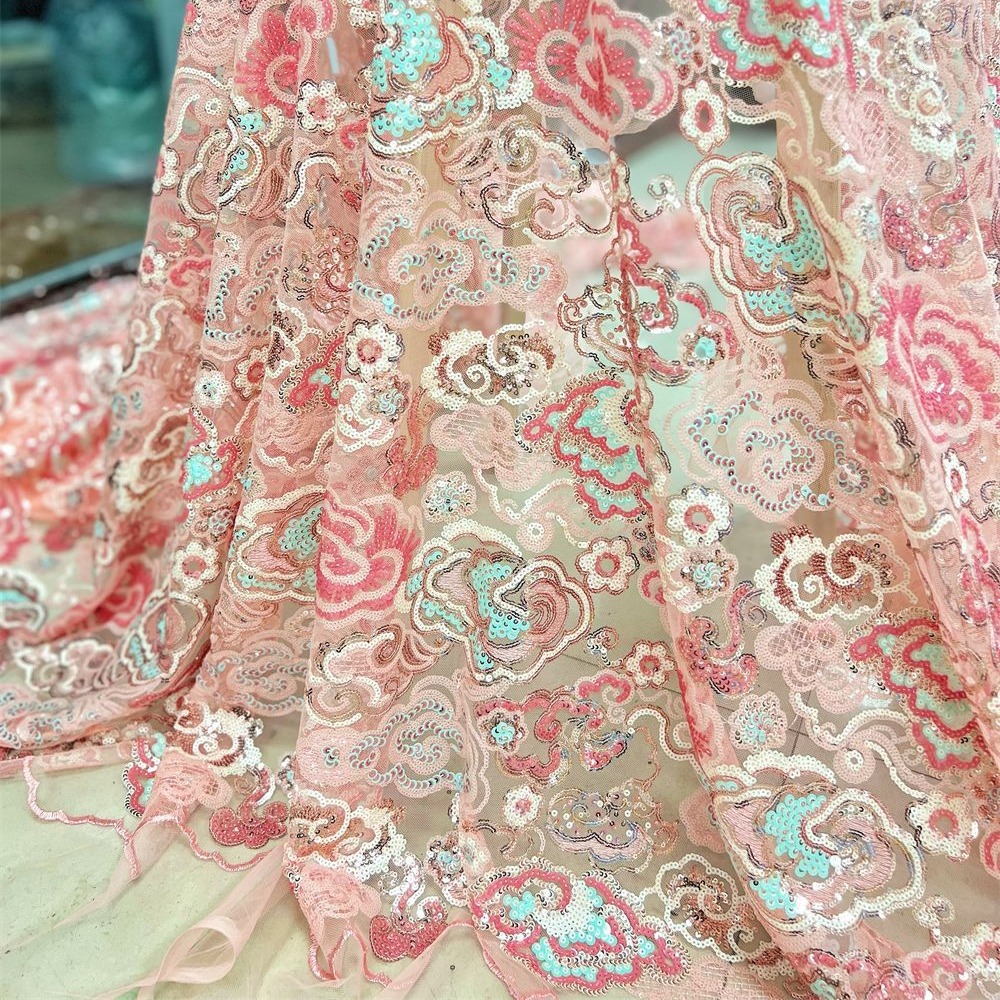 2 Yards/Lot 130cm Breiter Rosa – Embroidery Web Bewertung und Preis