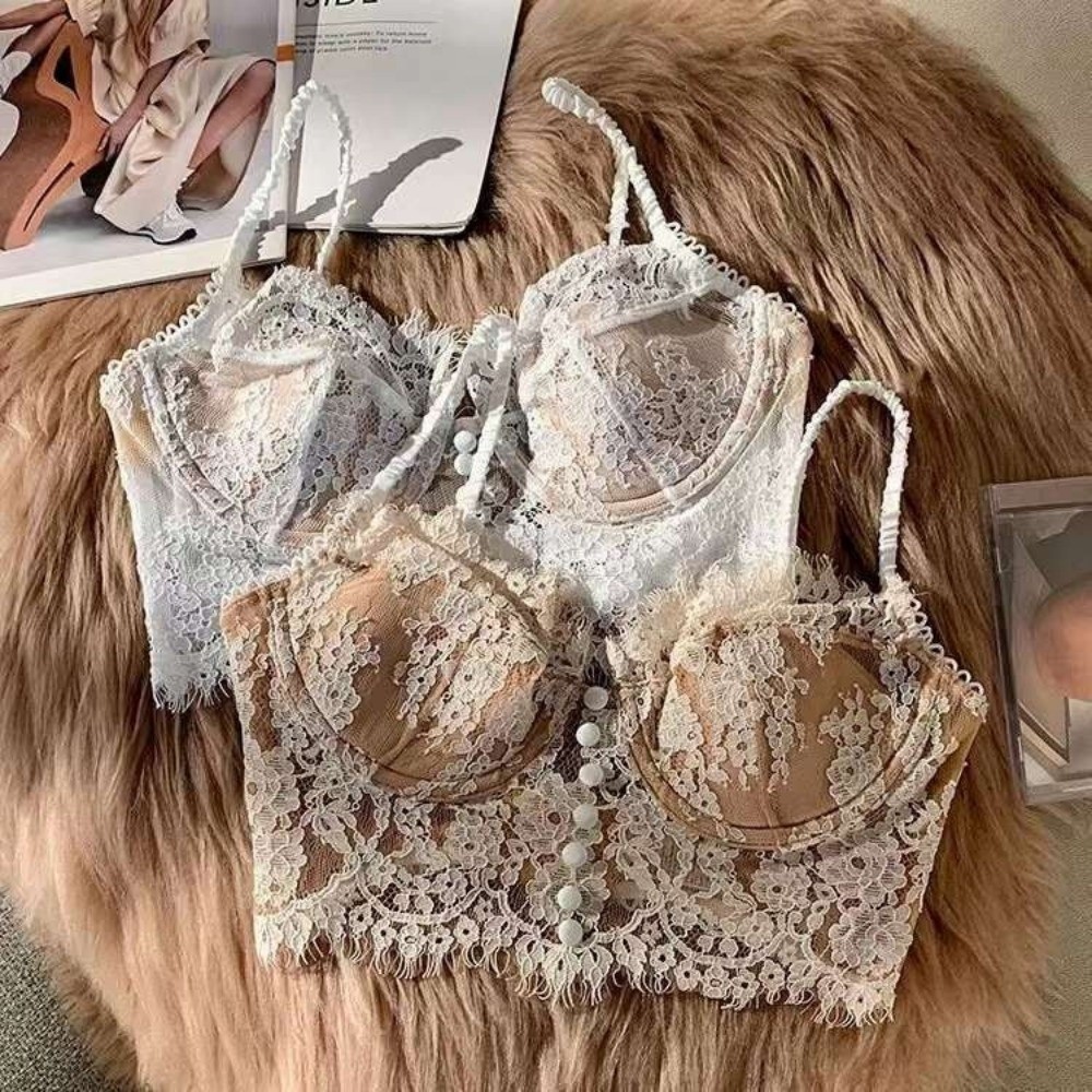 Blumenstickerei-Spitzen-BH ohn – Embroidery Underwear Bewertung und Preis