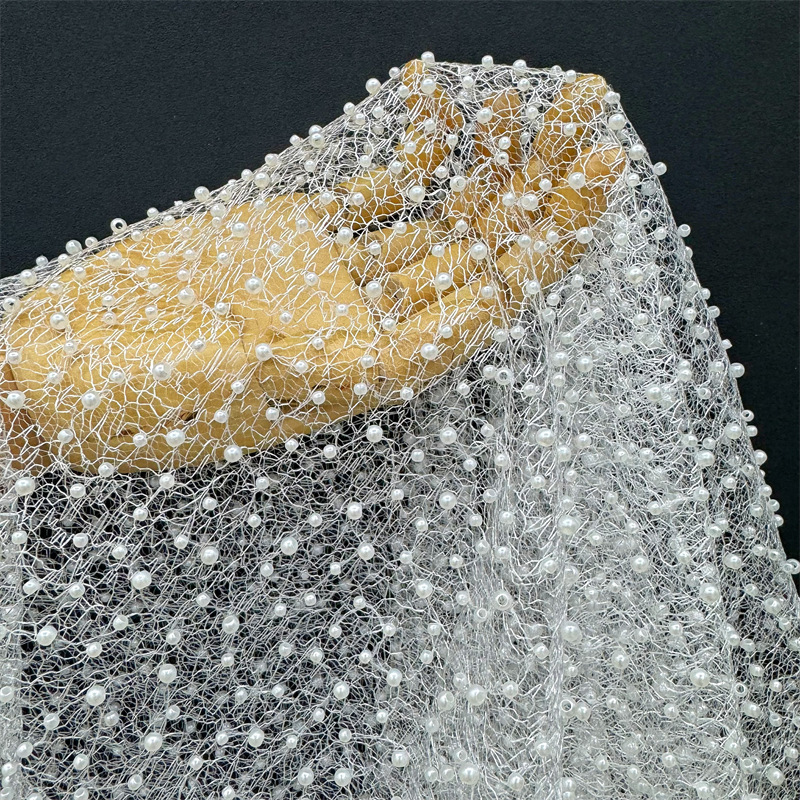 1 Yard 130cm Breiter Weißer Sp – Embroidery Beads Bewertung und Preis