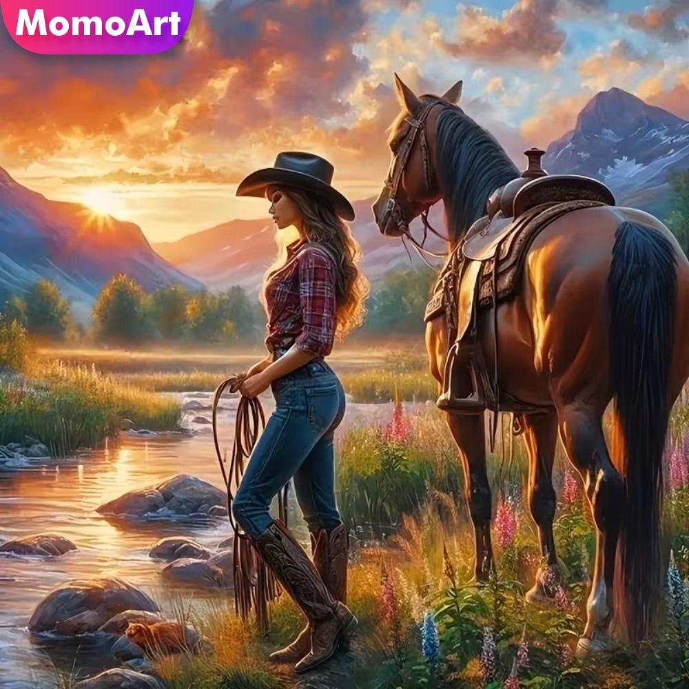 Momoart Diamant-Stickerei Frau – Embroidery Horse Bewertung und Preis