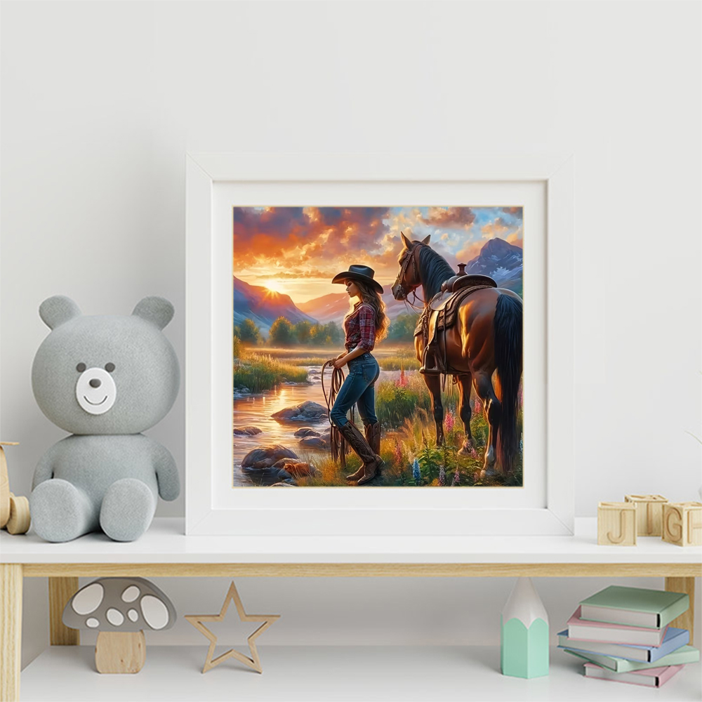 Momoart Diamant-Stickerei Frau – Embroidery Horse Bewertung und Preis