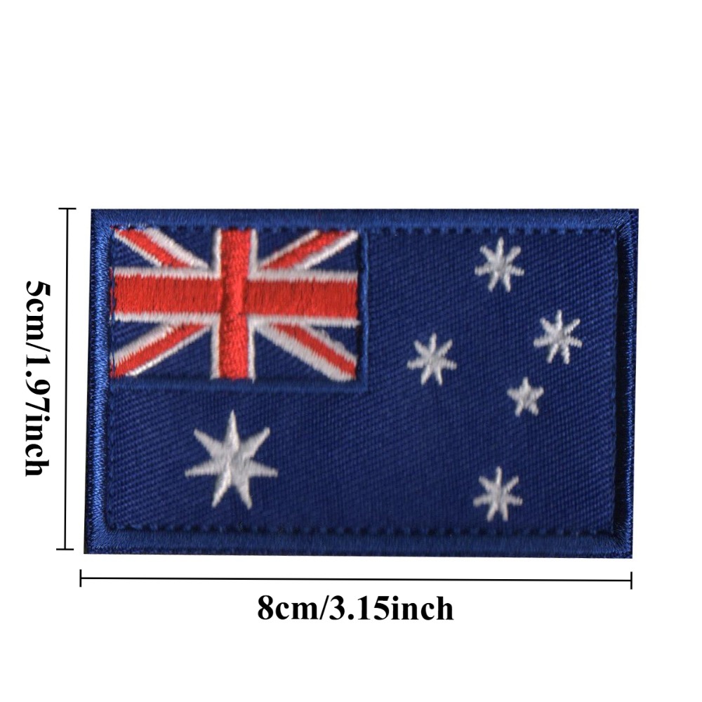8*5cm Neuseeland Australien Fl – Embroidery In Australia Bewertung und Preis
