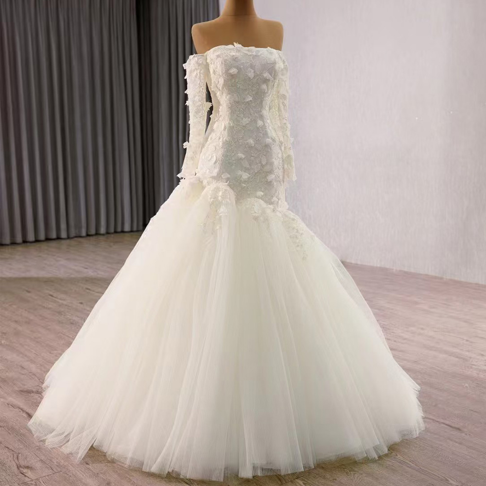 Trägerloses Hochzeitskleid im  – Embroidery Organza Bewertung und Preis